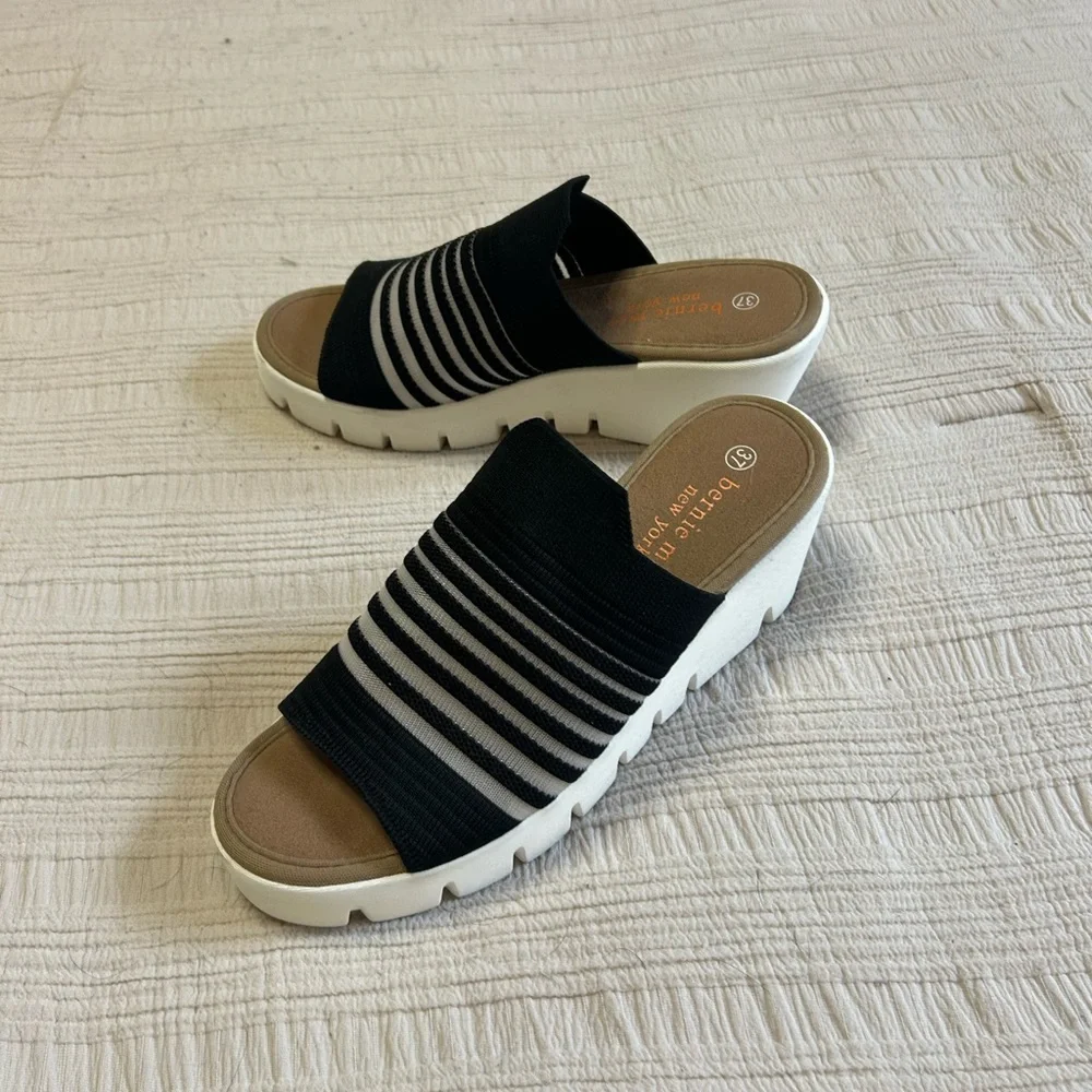 Bernie Mev. Venti Wedge Sandals Sz 37 - Picture 5 of 8